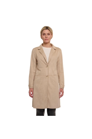 Rino en Pelle Faux suede coat 90 desert