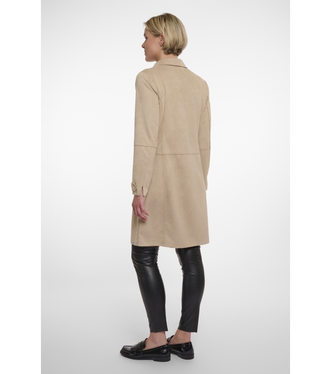 Rino en Pelle Faux suede coat 90 desert