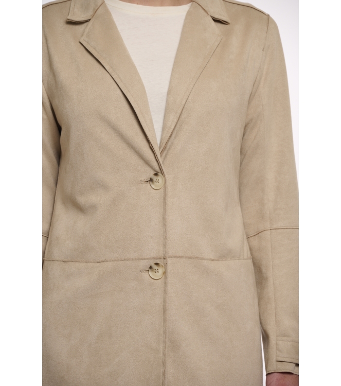 Rino en Pelle Faux suede coat 90 desert