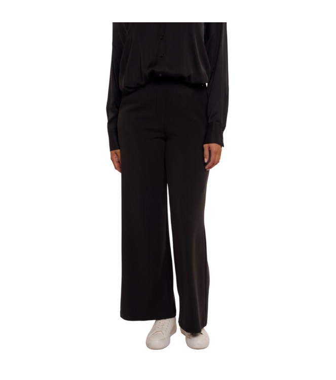 Rino en Pelle Wide straight leg trousers 9900 black