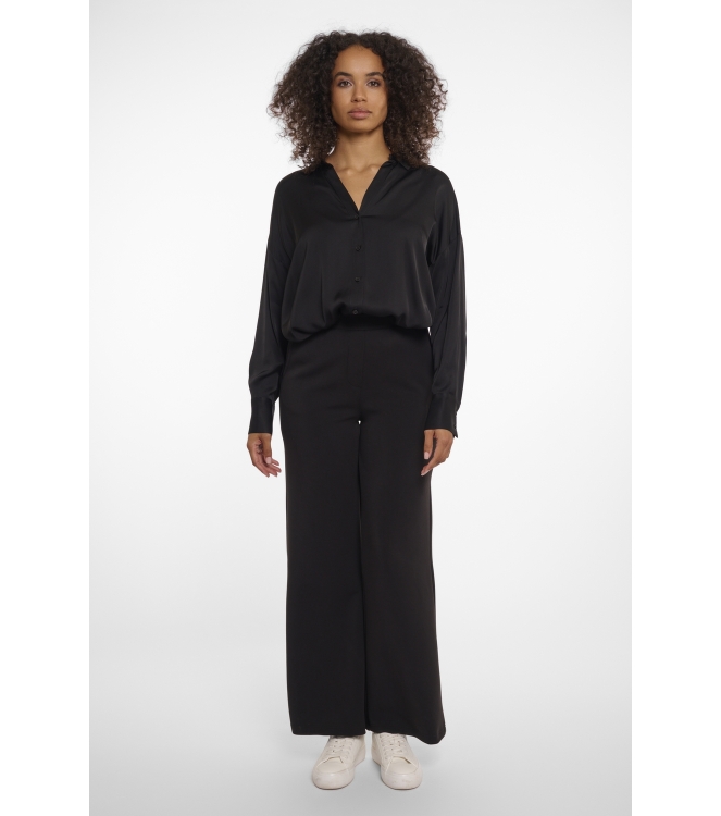 Rino en Pelle Wide straight leg trousers 9900 black
