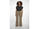 Rino en Pelle Wide straight leg trousers 10830 dark khaki