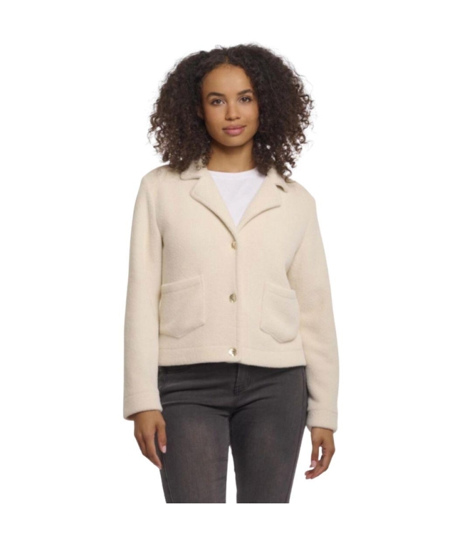 Rino en Pelle Boxy jacket with lapel collar 9030 birch