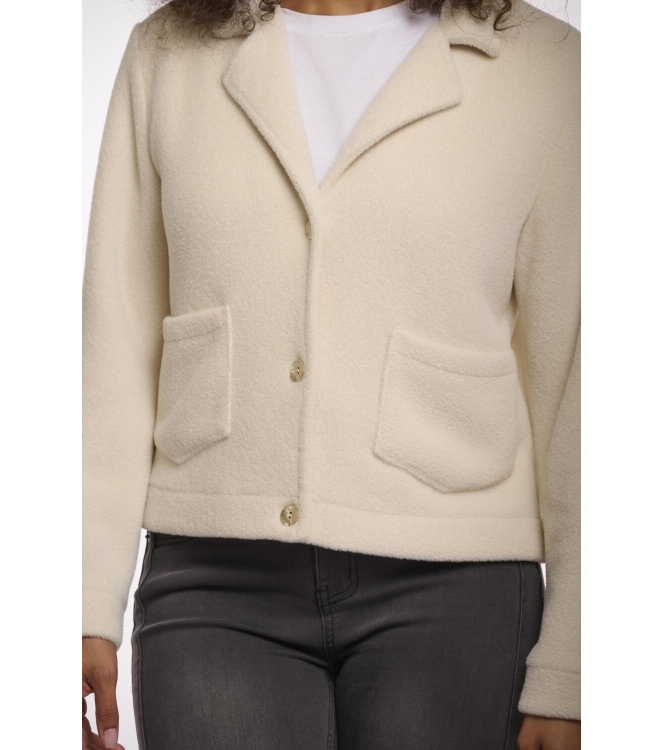 Rino en Pelle Boxy jacket with lapel collar 9030 birch