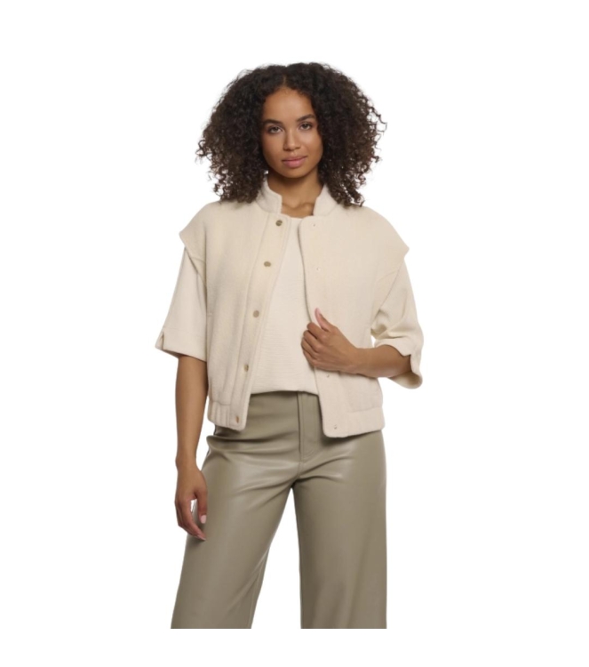Rino en Pelle Boxy waistcoat 9030 birch