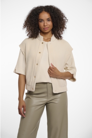 Rino en Pelle Boxy waistcoat 9030 birch