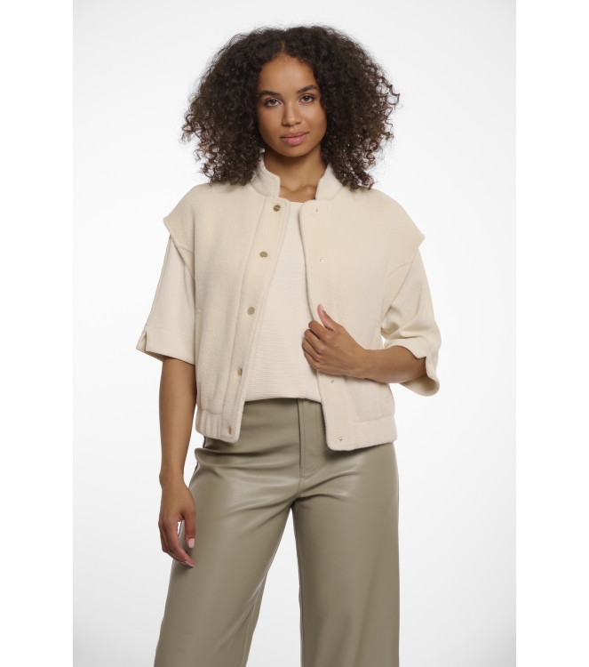 Rino en Pelle Boxy waistcoat 9030 birch