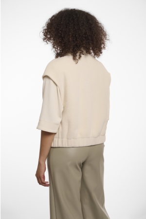 Rino en Pelle Boxy waistcoat 9030 birch