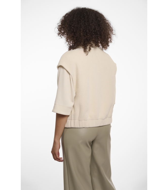 Rino en Pelle Boxy waistcoat 9030 birch