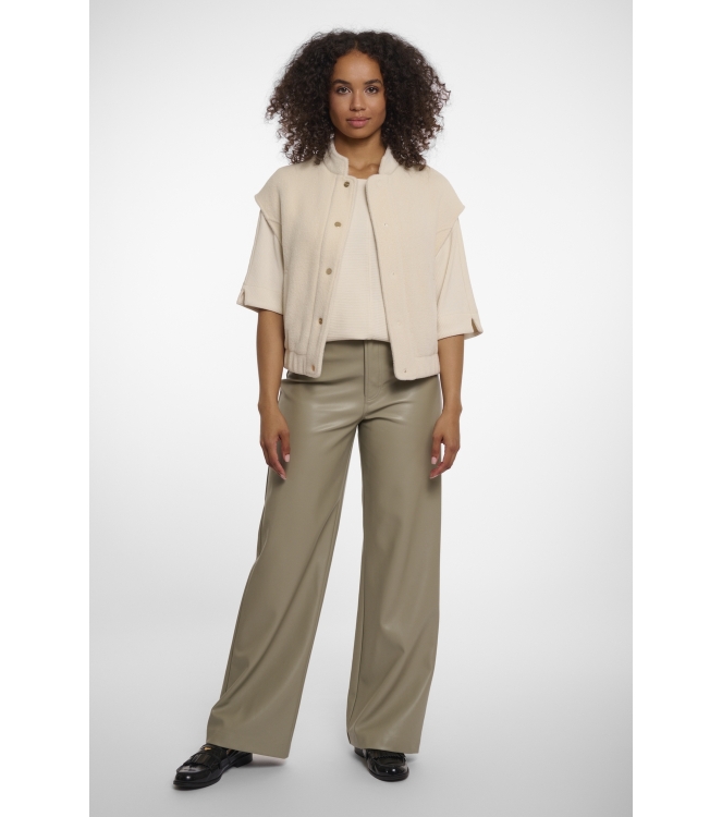 Rino en Pelle Boxy waistcoat 9030 birch