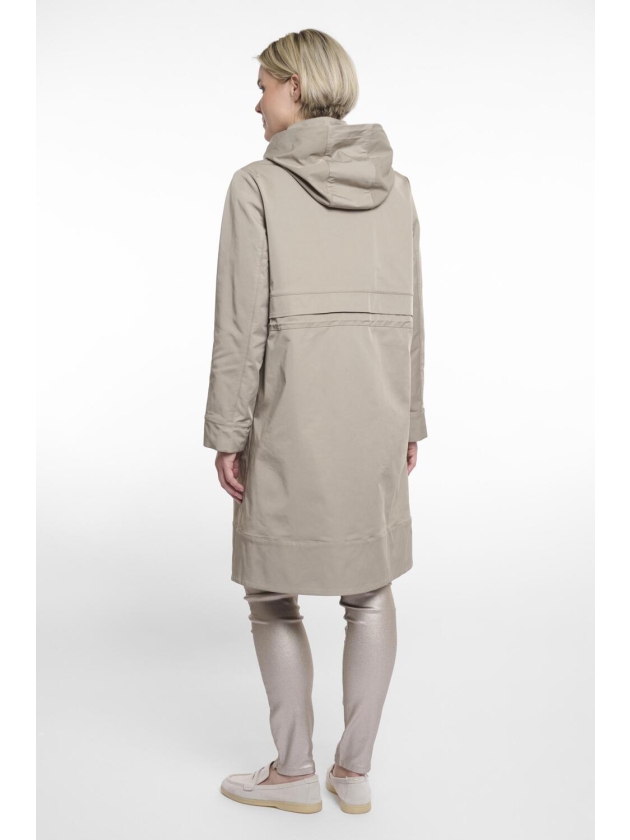 Rino en Pelle Parka with detachable hood 10812 dusty khaki