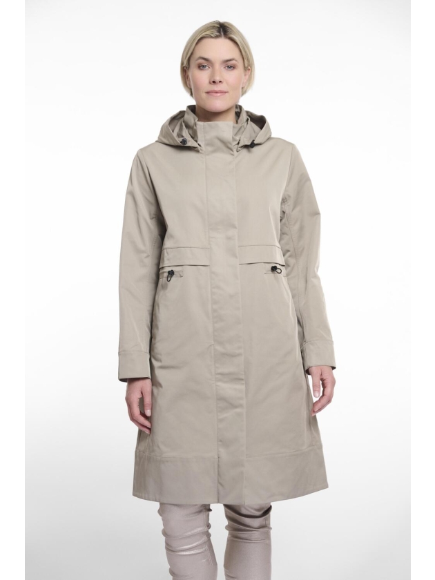 Rino en Pelle Parka with detachable hood 10812 dusty khaki