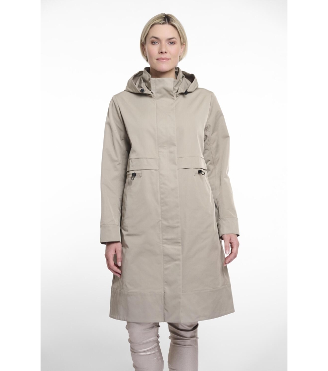 Rino en Pelle Parka with detachable hood 10812 dusty khaki