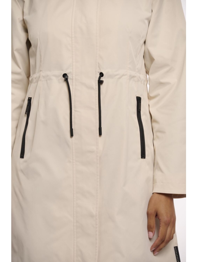 Rino en Pelle Medium length parka with detachable hood 9030 birch