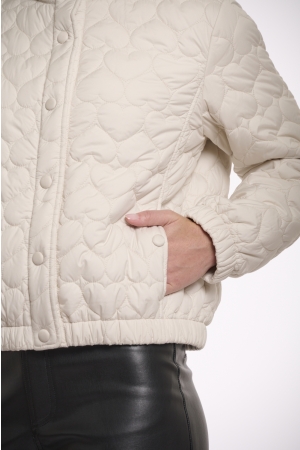 Rino en Pelle Quilted bomber jacket 9030 birch