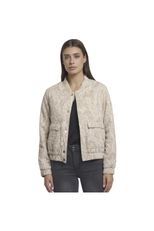 Rino en Pelle Padded short jacket 10842 birch desert stencil