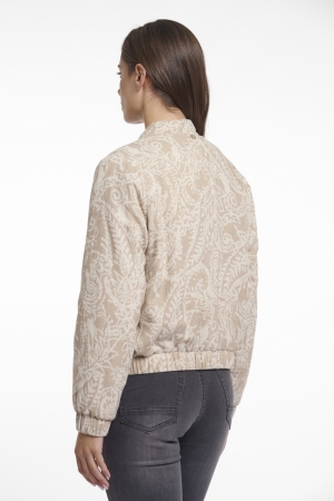 Rino en Pelle Padded short jacket 10842 birch desert stencil