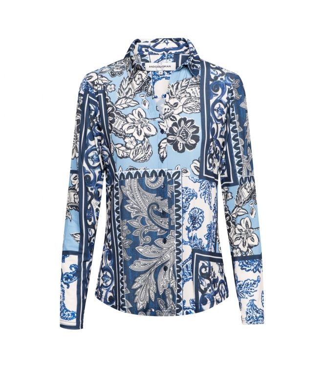 Co Woman VAYEN PAISLEY PATCHW 51076 bi-indigo multi