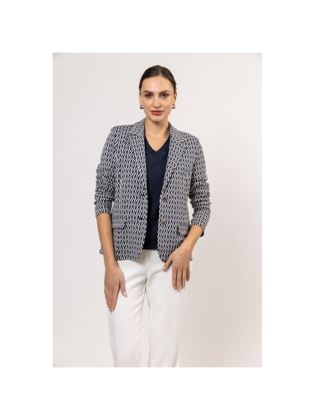 Sarto Fashion Blazer jacket m1042 navy-offwhite