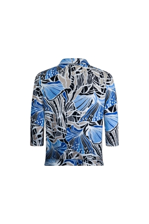 Sarto Fashion Blouson polo 3/4 sl m1460 cornflower- beach+graphic she