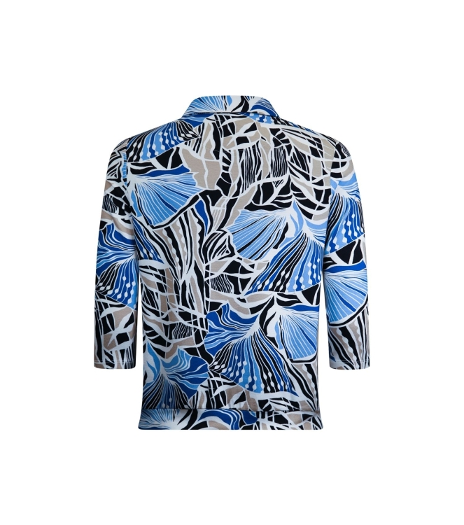 Sarto Fashion Blouson polo 3/4 sl m1460 cornflower- beach+graphic she