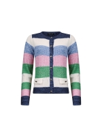 Sarto Fashion Cardigan l/s m1410 navy-sky-rbloom+ stripe