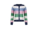 Sarto Fashion Cardigan l/s m1410 navy-sky-rbloom+ stripe