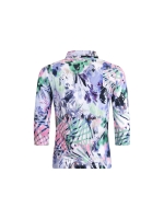 Sarto Fashion T-shirt polo 3/4 sl m1631 freshgreen-rosebloom-krokus +