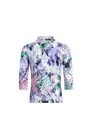 Sarto Fashion T-shirt polo 3/4 sl m1631 freshgreen-rosebloom-krokus +
