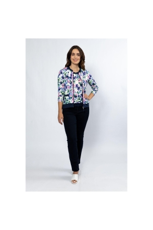 Sarto Fashion T-shirt blouson o-neck s/s m1790 krokus-f green+painted flower