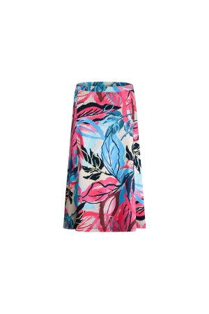 Sarto Fashion Skirt m1870 coral-lagoon+exotic leafs pr