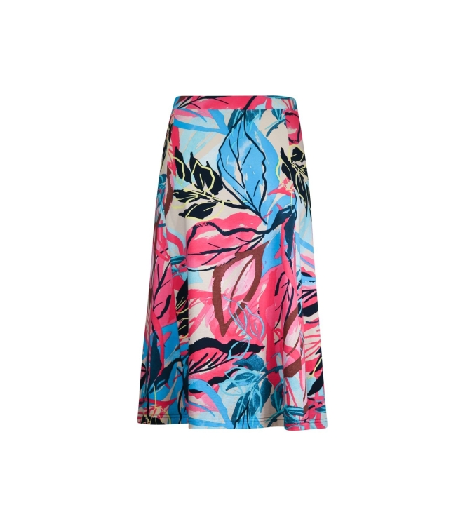 Sarto Fashion Skirt m1870 coral-lagoon+exotic leafs pr
