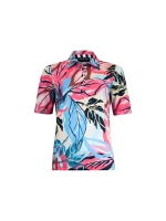 Sarto Fashion Polo s/s m1870 coral-lagoon+exotic leafs pr