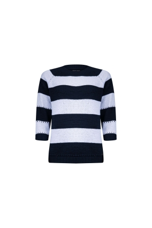 Sarto Fashion Pullover 3/4 sl m1301 navy-white stripe