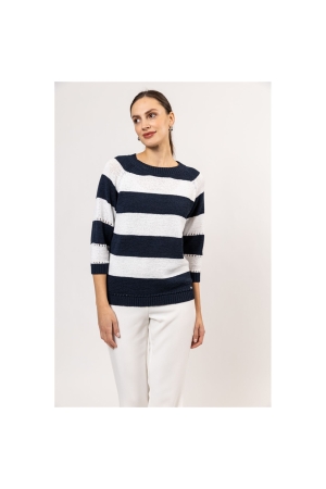 Sarto Fashion Pullover 3/4 sl m1301 navy-white stripe