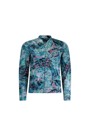 Sarto Fashion Jacket zipper l/s m1961 f green-r bloom+ spring garde