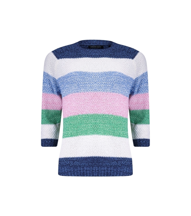 Sarto Fashion pullover m1410 navy-sky-rbloom+ stripe