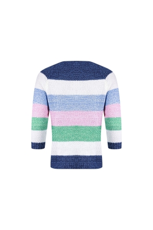 Sarto Fashion pullover m1410 navy-sky-rbloom+ stripe
