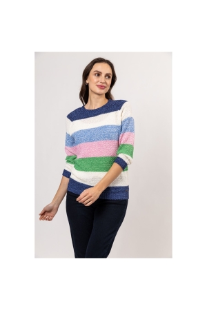 Sarto Fashion pullover m1410 navy-sky-rbloom+ stripe