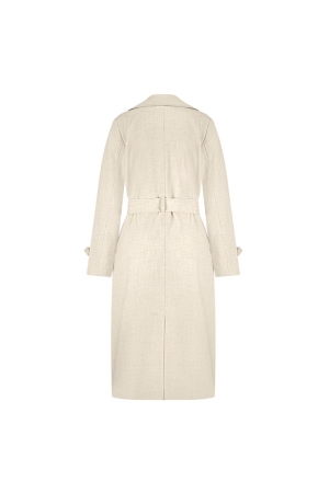 Nikkie Ilyno Melange Trenchcoat 2001 Cream