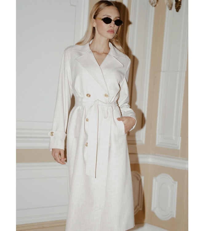 Nikkie Ilyno Melange Trenchcoat 2001 Cream
