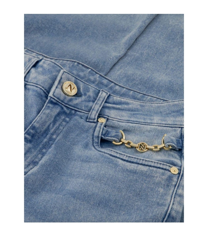 Nikkie Bibi Chain Jeans 7067 Medium Blue
