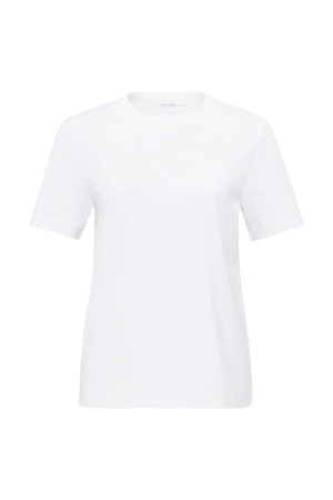 Yaya Round neck T-shirt Pure white
