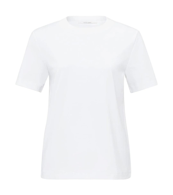 Yaya Round neck T-shirt Pure white