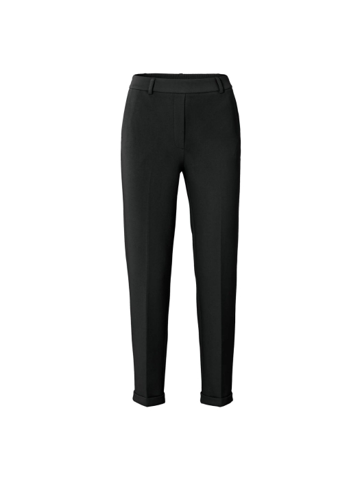 Yaya Scuba straight leg trousers wi 94305  Pirate black
