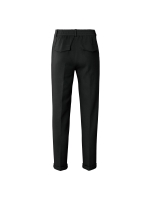 Yaya Scuba straight leg trousers wi 94305  Pirate black