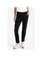 Yaya Scuba straight leg trousers wi 94305  Pirate black