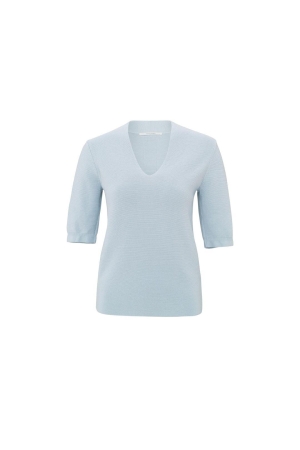 Yaya V-neck short sleeve sweater
