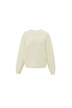 Yaya Sweater with seam details 99986 Off white