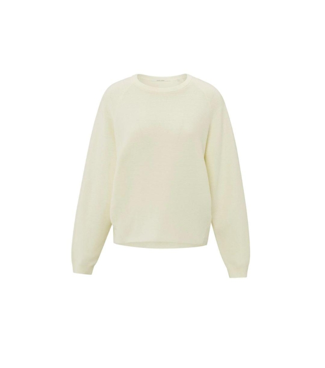Yaya Sweater with seam details 99986 Off white